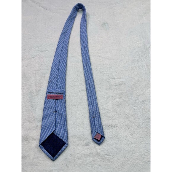 Vineyard Vines 100% Silk Blue & WhiteWhale Tie Hand Picked By Shep & Ian - Picture 5 of 9